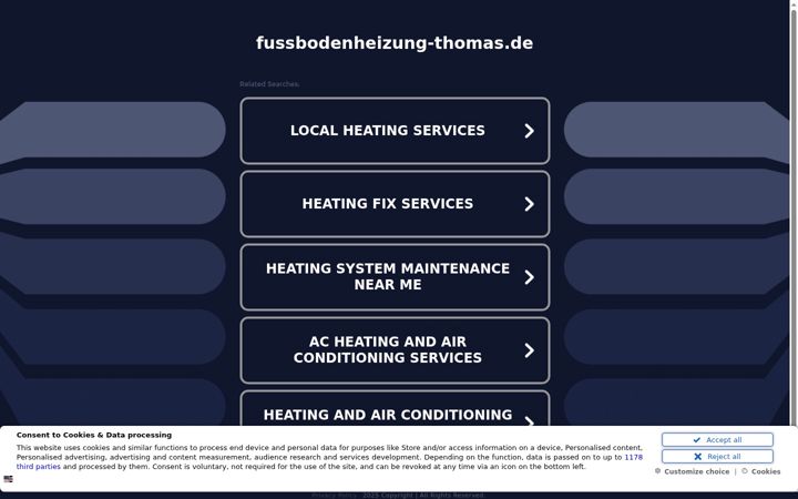 Ekrānuzņēmums no fussbodenheizung-thomas.de