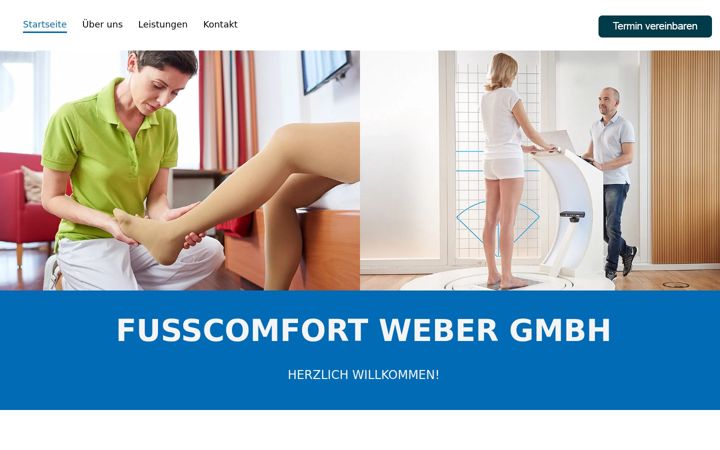Screenshot of fusscomfort-weber.de