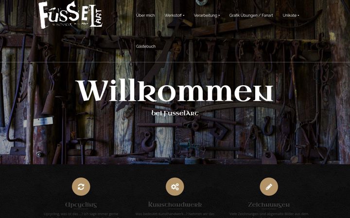 Screenshot von fussel-art.de