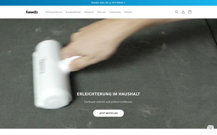 Screenshot of fusselzz.com