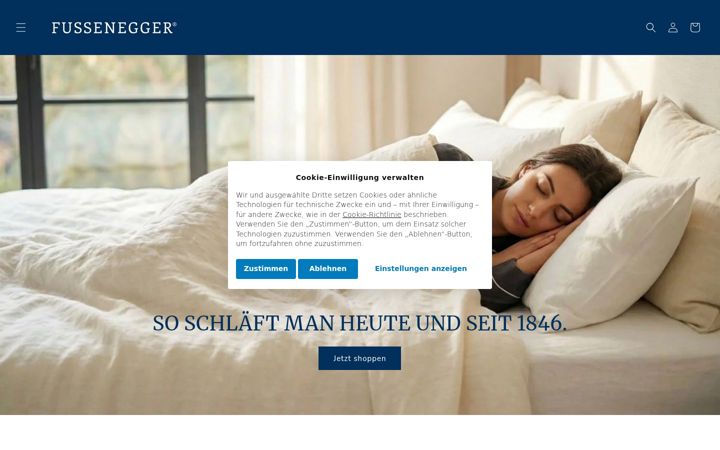 Screenshot of fussenegger.com