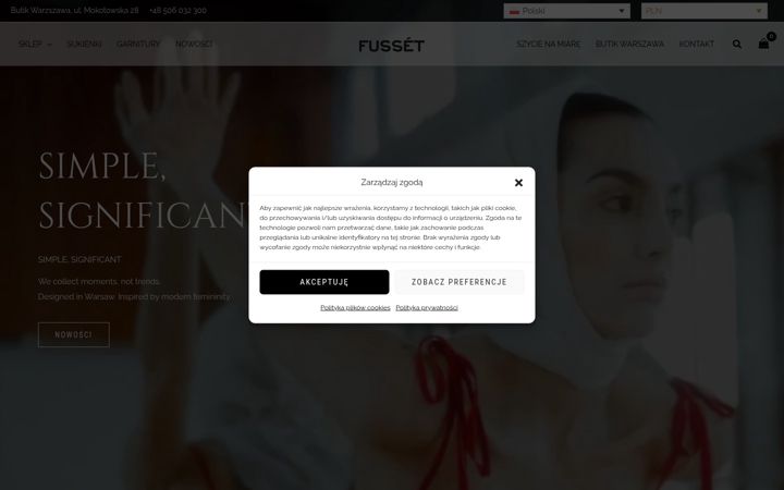 Screenshot of fusset.com