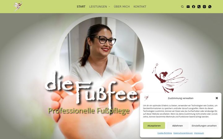 Screenshot of fussfee.net