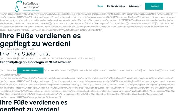 Screenshot of fussgesundheit-am-timpen.de