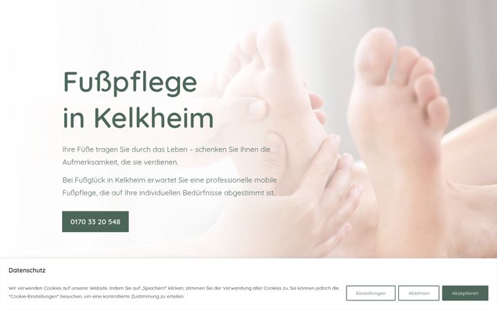 Screenshot von fussglueck-arnold.de