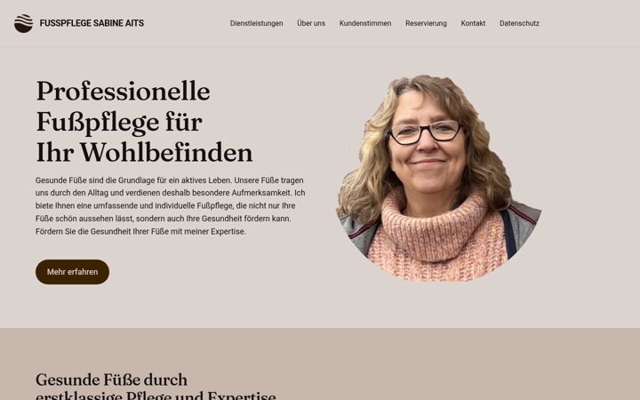 Screenshot von fusspflege-aits.de