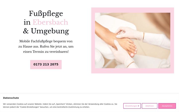 Zrzut ekranu fusspflege-ebersbach.de
