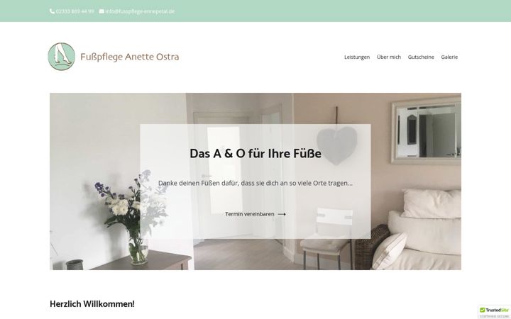 Zrzut ekranu fusspflege-ennepetal.de