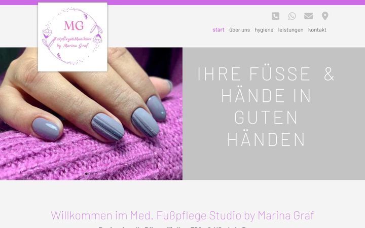 Zrzut ekranu fusspflege-graf.de