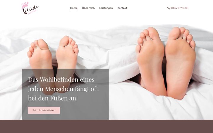 Zrzut ekranu fusspflege-heidi.de