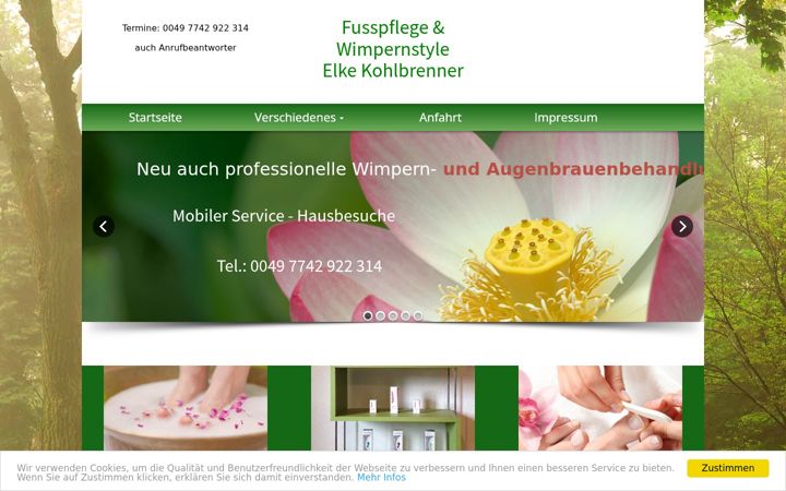 Screenshot di fusspflege-hohentengen.de