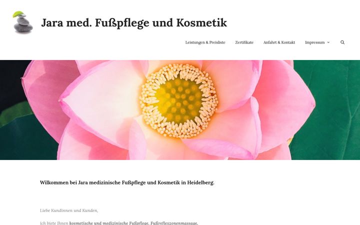 Zrzut ekranu fusspflege-jara-heidelberg.de