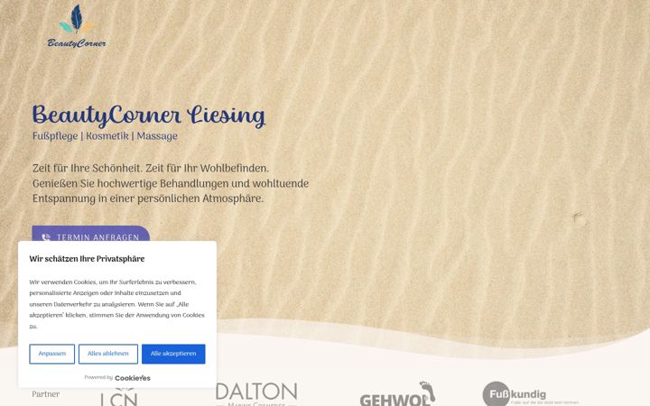 Screenshot of fusspflege-karin.at