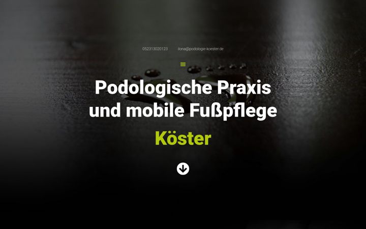 Zrzut ekranu fusspflege-koester.de