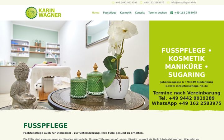 Snímek obrazovky fusspflege-kosmetik-sugaring.de