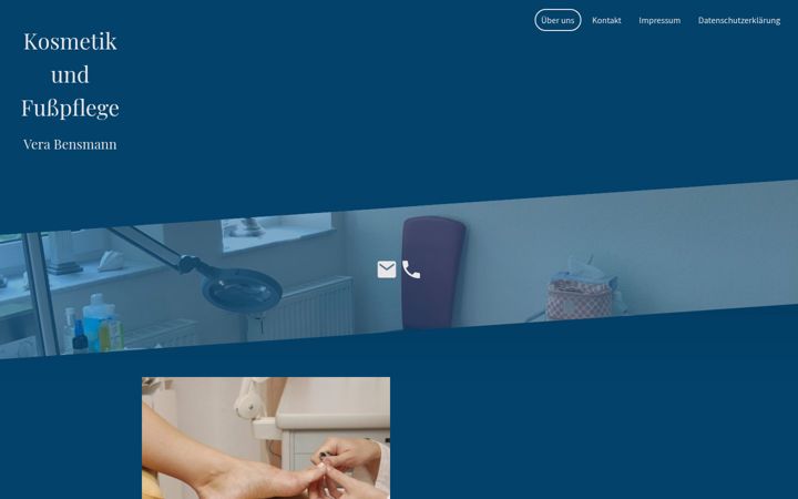 Ekrānuzņēmums no fusspflege-recke.de