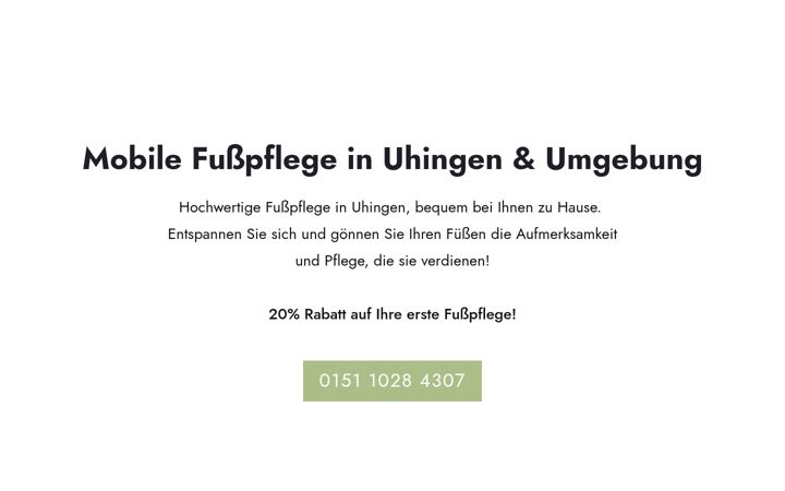 Posnetek zaslona fusspflege-uhingen.de