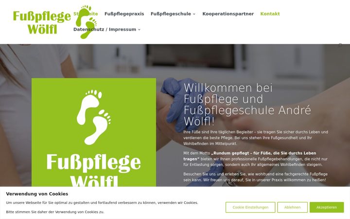 Posnetek zaslona fusspflege-woelfl.de