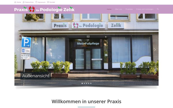 Ekrano kopija fusspflege-zelik.de