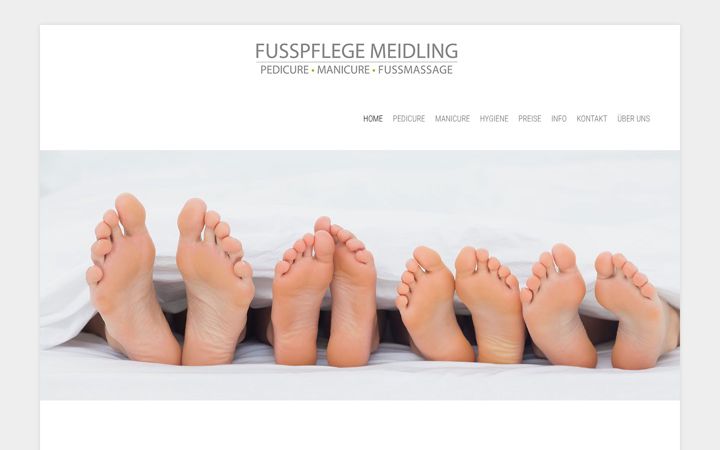 Screenshot of fusspflegemeidling.at