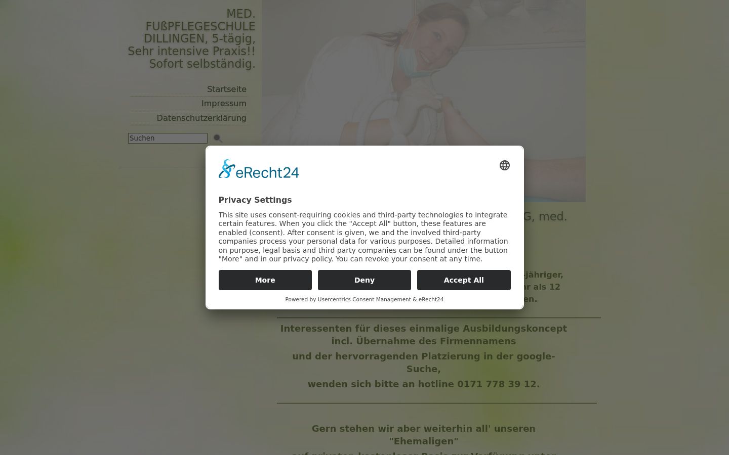 Screenshot tal-banner tal-kunsens muri qabel kwalunkwe interazzjoni