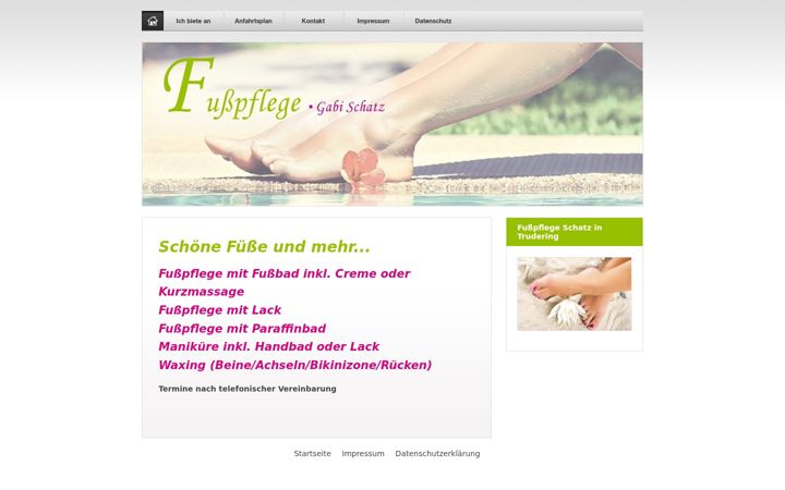 Ekrano kopija fusspflegeschatz.de