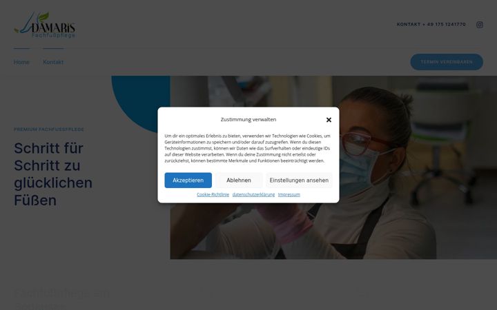 Screenshot of fusspflegezimmermann.net
