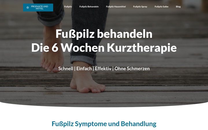 Ekrano kopija fusspilz-behandeln.de