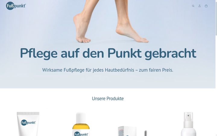 Screenshot of fusspunkt.de