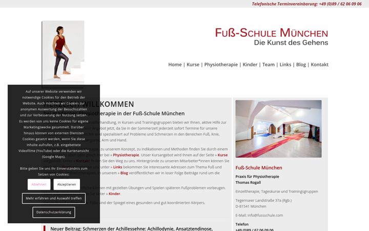 Screenshot of fussschule.com