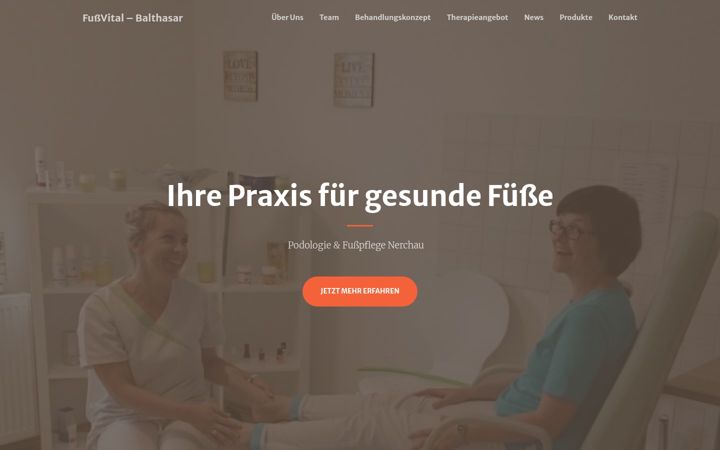 Screenshot of fussvital-balthasar.de