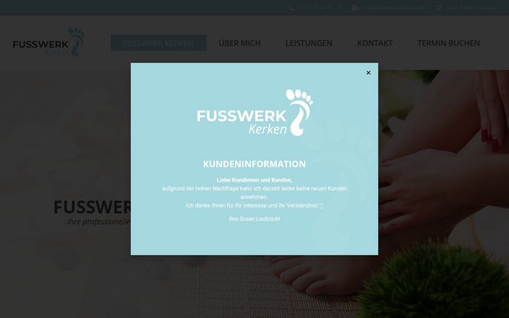 Skärmbild av fusswerk-kerken.de