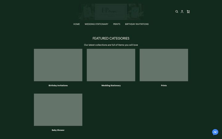 Screenshot of fussypantsdesigns.co.uk