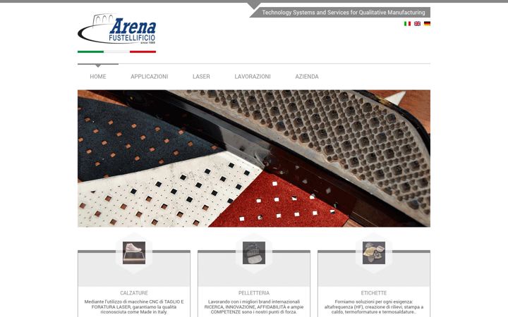 Screenshot of fustellificioarena.it
