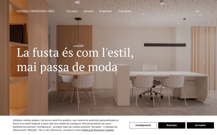 Screenshot of fusteriavinyes.com