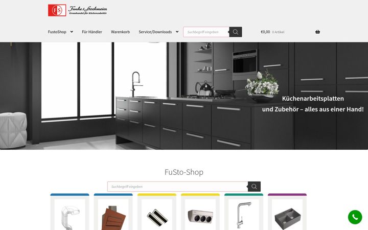 Screenshot of fustoshop.de