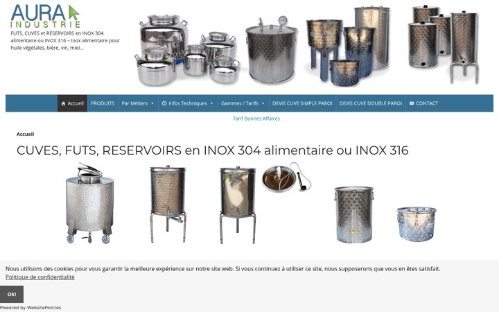 Screenshot of fut-inox.fr