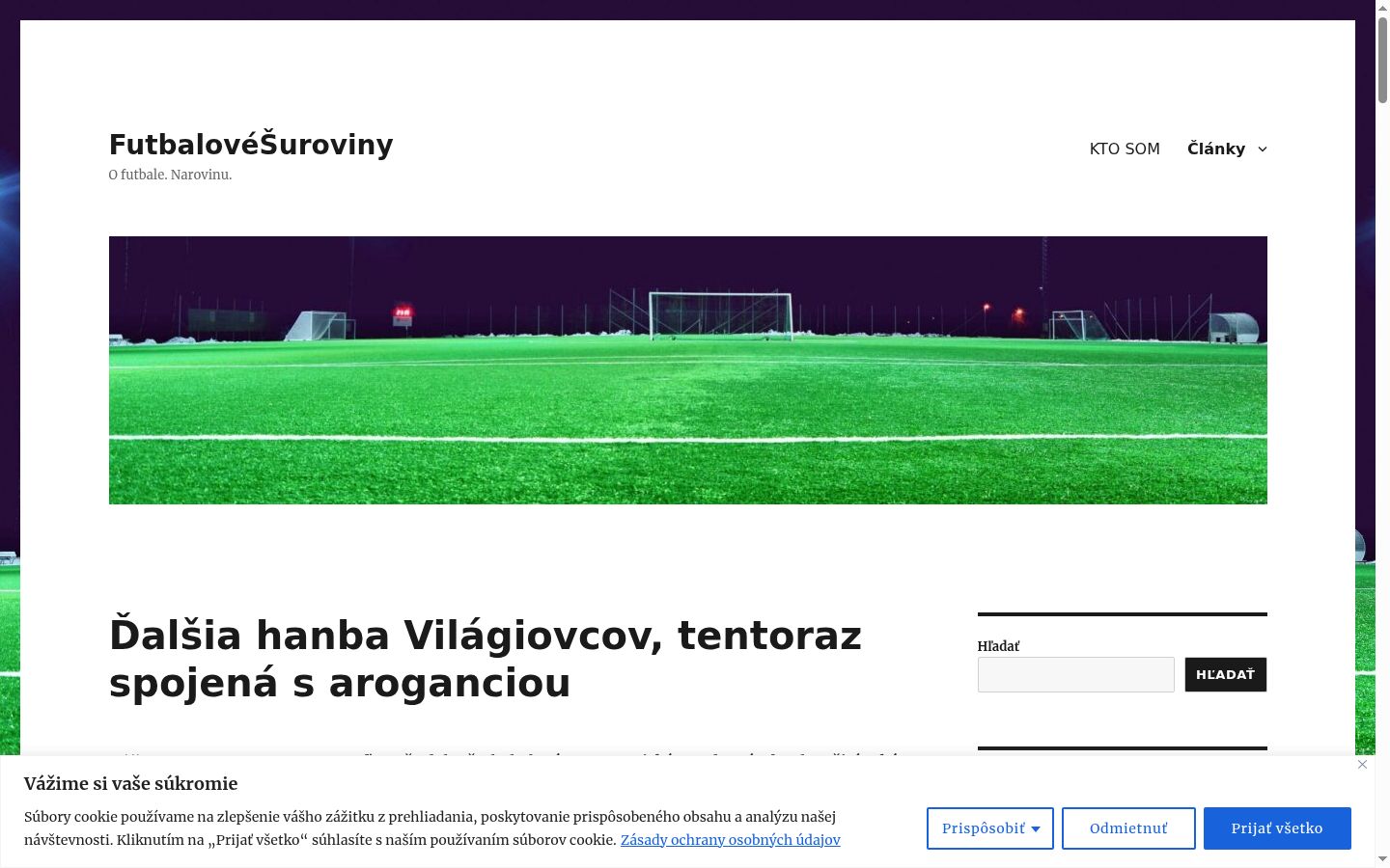 Snímek obrazovky baneru souhlasu zobrazeného před jakoukoli interakcí