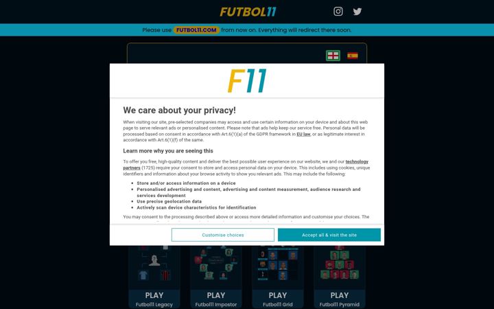 Screenshot di futbol-11.com
