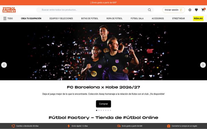 Screenshot of futbolfactory.es