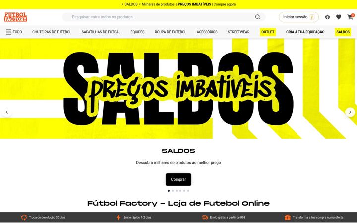 Screenshot stránky futbolfactory.pt