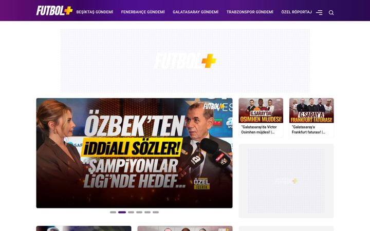 Screenshot of futbolplus.com.tr