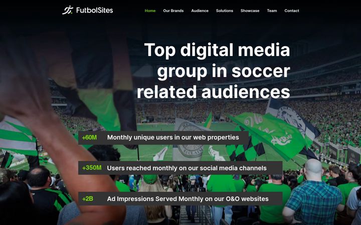 Screenshot ta' futbolsites.net