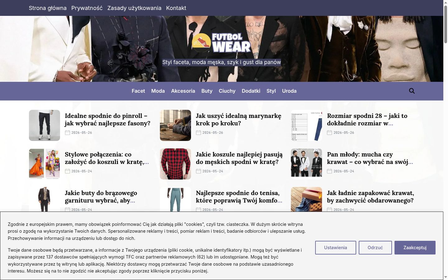 Képernyőkép a bármilyen interakció előtt megjelenő hozzájárulási bannerről