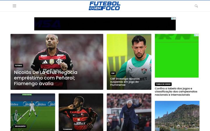 Screenshot of futebolemfoco.com.br