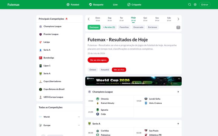 Captura de ecrã de futemax-br.com