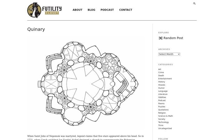 Screenshot of futilitycloset.com