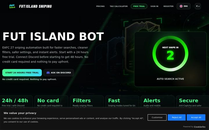 Screenshot of futisland.com