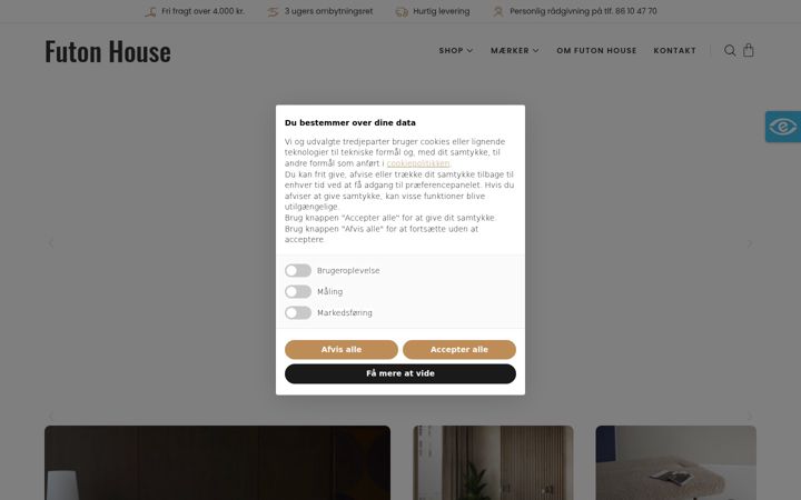 Screenshot of futonhouse.dk
