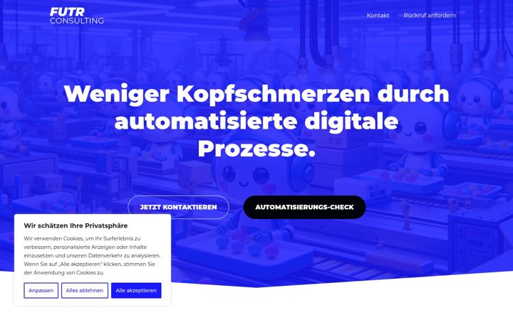Ekrānuzņēmums no futr-consulting.de